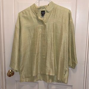 eileen fisher 100% silk top